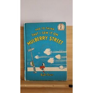 1937 Dr Seuss And to Think That I‎ Saw It on Mulberry Street Book Club Edition